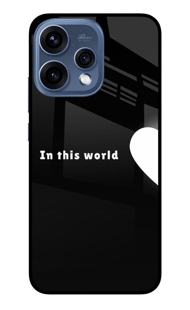This World Oppo Reno15 5G Glass Case
