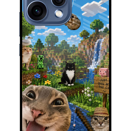 Minecraft Cat Chaos Oppo Reno15 5G Glass Case