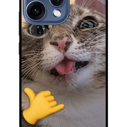 Silly Cat Call Oppo Reno15 5G Glass Case