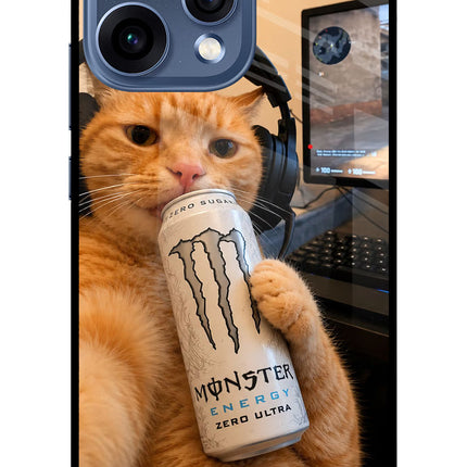 Gamer Cat Energy Oppo Reno15 5G Glass Case