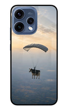 Skydiving Cow Oppo Reno15 5G Glass Case