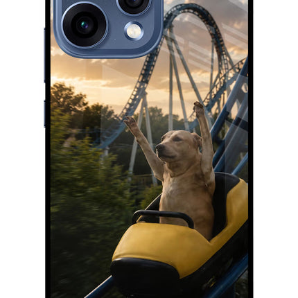 Rollercoaster Dog Oppo Reno15 5G Glass Case
