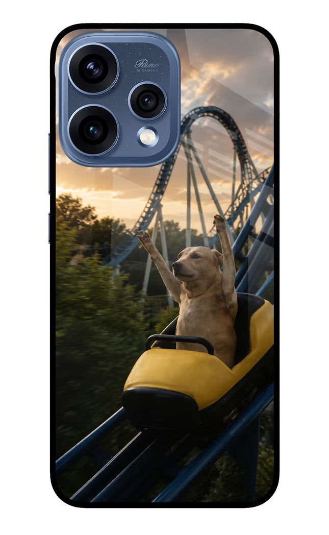 Rollercoaster Dog Oppo Reno15 5G Glass Case