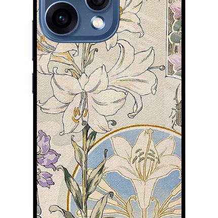 White Lily Oppo Reno15 5G Glass Case