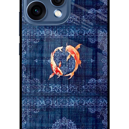 Koi Blue Oppo Reno15 5G Glass Case