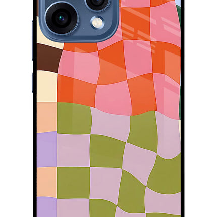 Wavy Grid Oppo Reno15 5G Glass Case