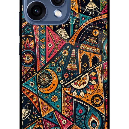 Folk Print Oppo Reno15 5G Glass Case
