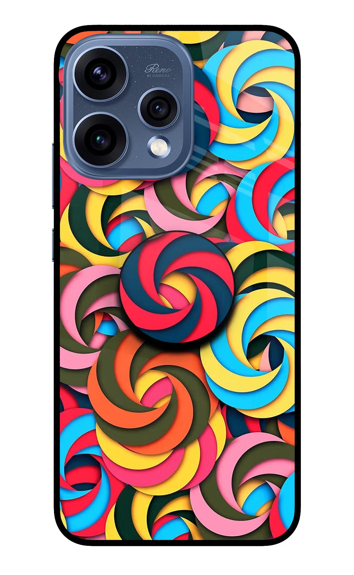 Spiral Pattern Oppo Reno15 5G Pop Case by Casekaro