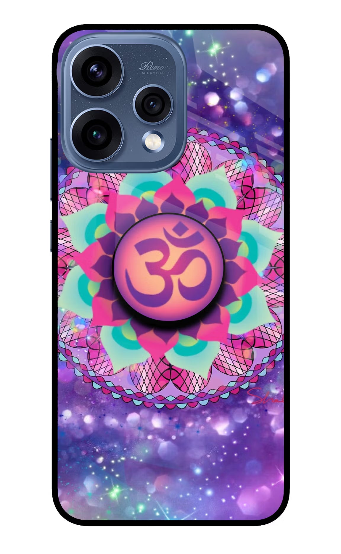 Om Purple Oppo Reno15 5G Pop Case by Casekaro
