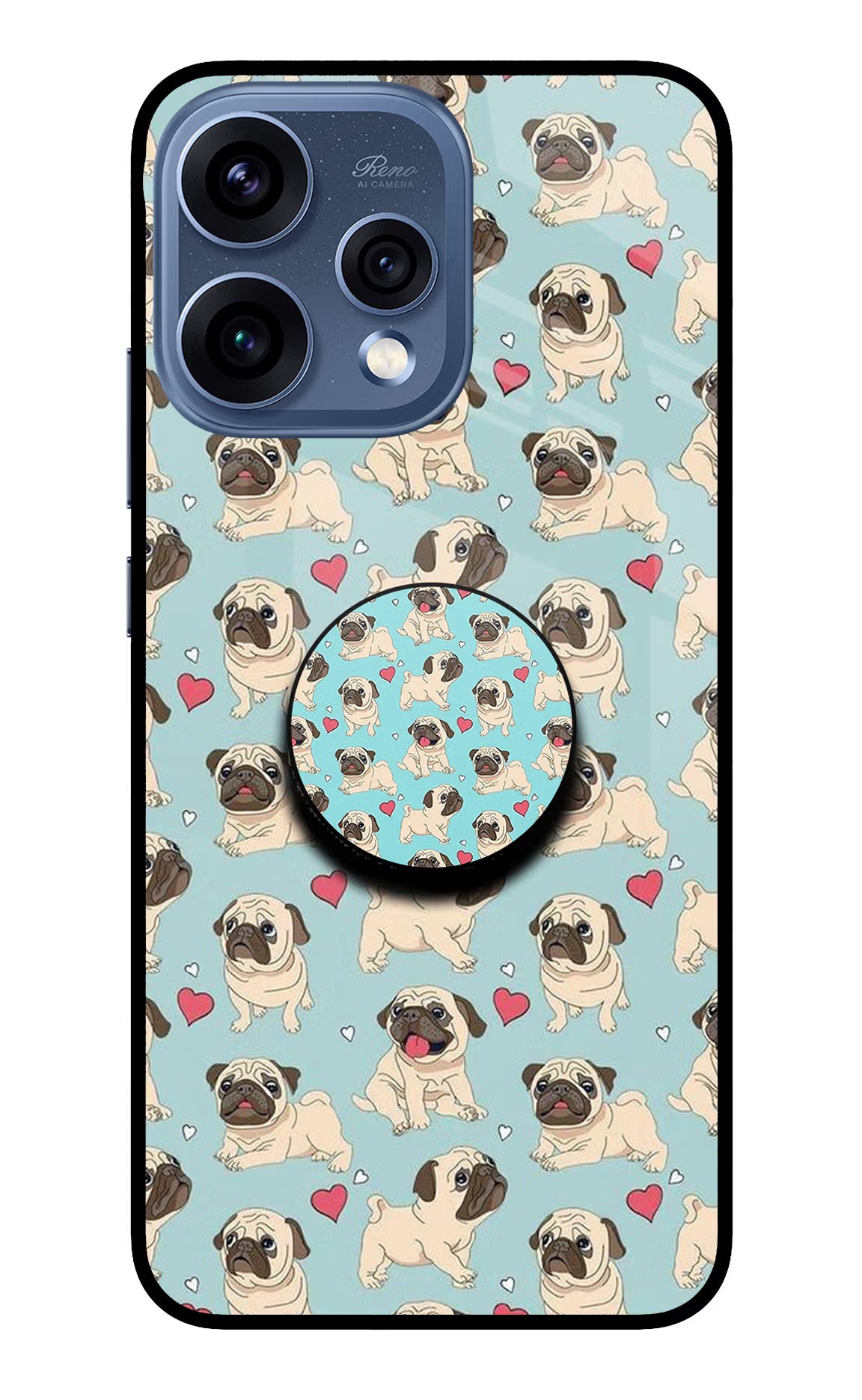 Pug Dog Oppo Reno15 5G Pop Case by Casekaro