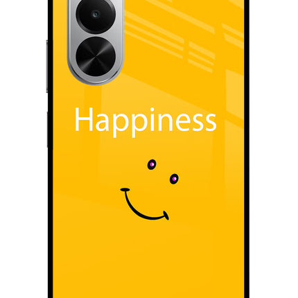 Happiness With Smiley Realme P4x 5G Glass Case