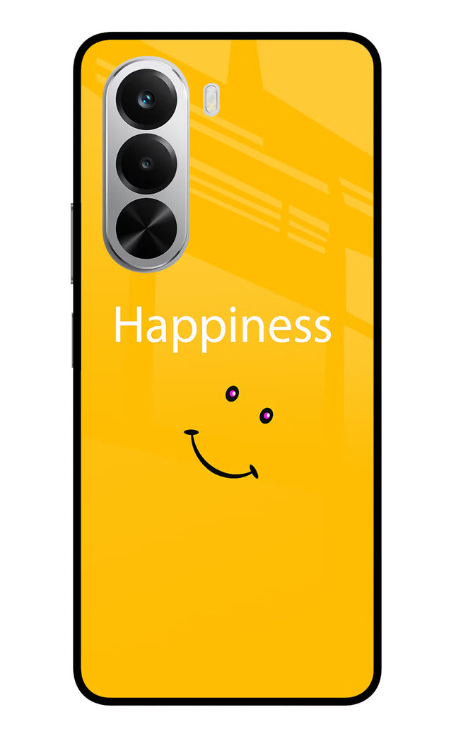 Happiness With Smiley Realme P4x 5G Glass Case