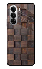Wooden Cube Design Realme P4x 5G Glass Case