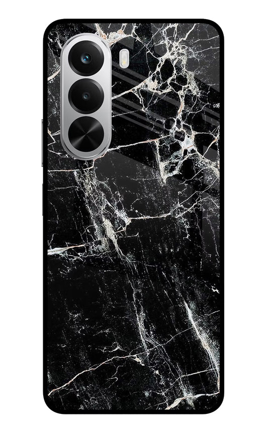 Black Marble Texture Realme P4x 5G Glass Case