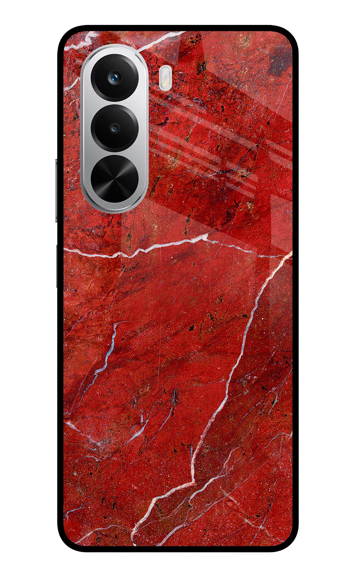 Red Marble Design Realme P4x 5G Glass Case