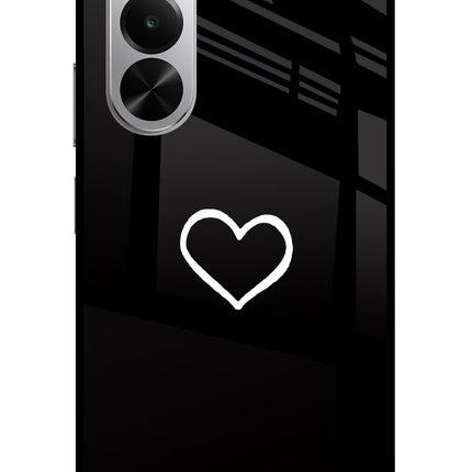 Heart Realme P4x 5G Glass Case