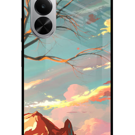 Scenery Realme P4x 5G Glass Case