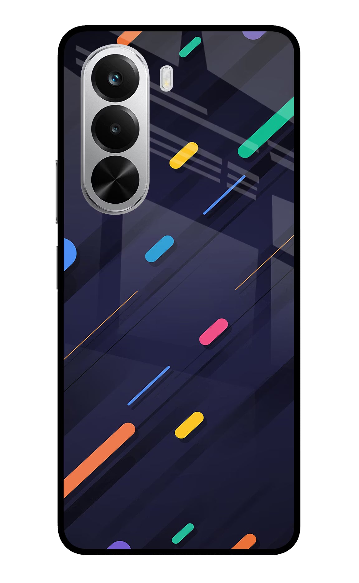 Abstract Design Realme P4x 5G Glass Case Back Cover by Casekaro