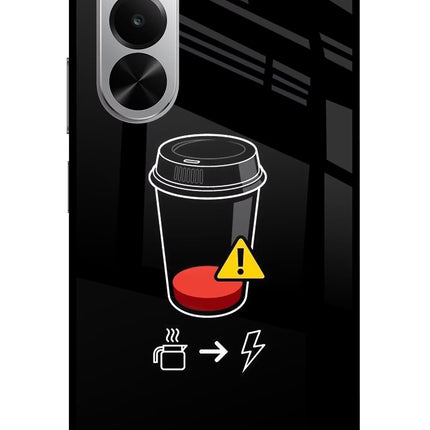 Coffee Realme P4x 5G Glass Case