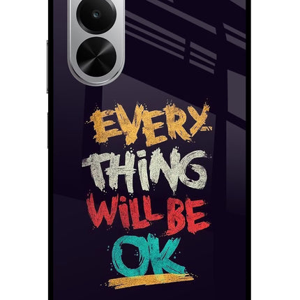 Everything Will Be Ok Realme P4x 5G Glass Case
