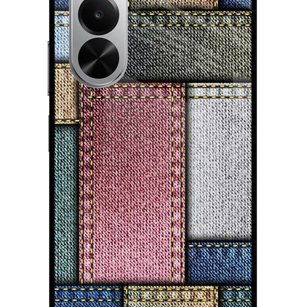 Multicolor Jeans Realme P4x 5G Glass Case
