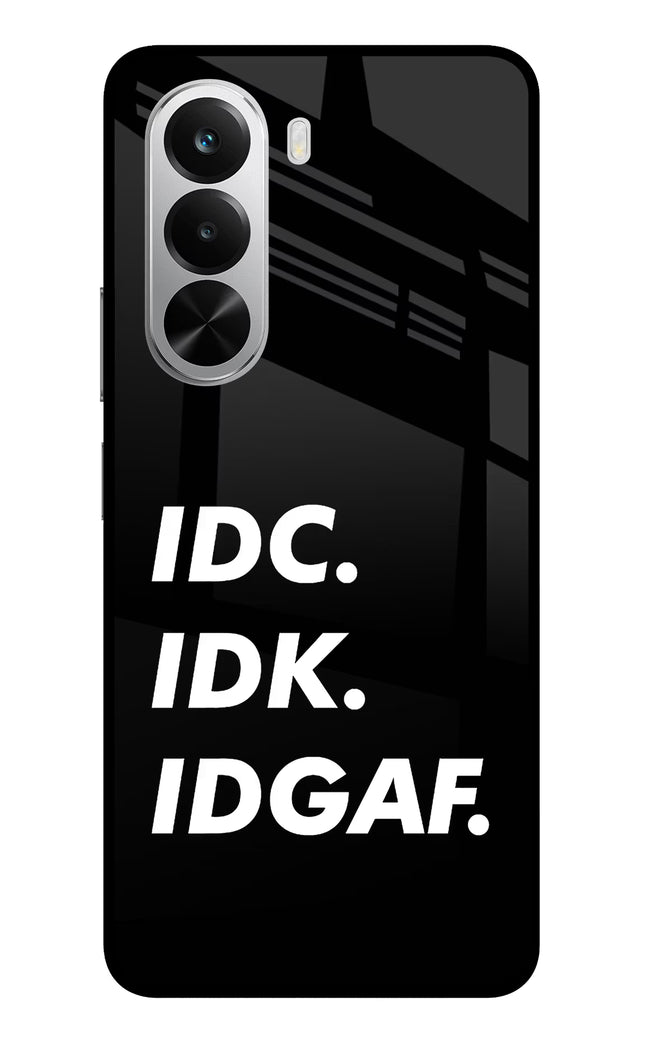 Idc Idk Idgaf Realme P4x 5G Glass Case