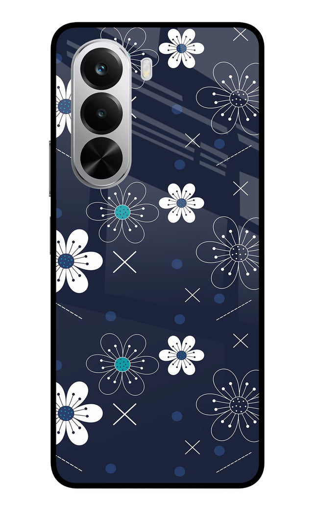 Flowers Realme P4x 5G Glass Case