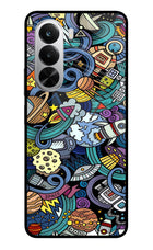 Space Abstract Realme P4x 5G Glass Case