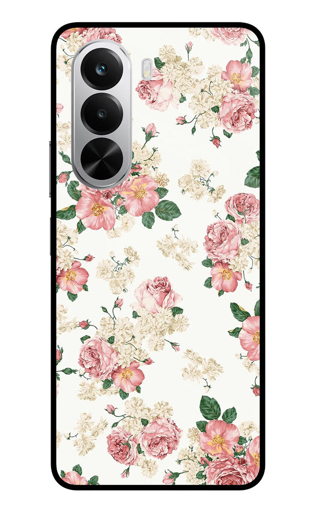 Flowers Realme P4x 5G Glass Case