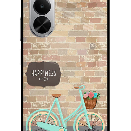 Happiness Artwork Realme P4x 5G Glass Case