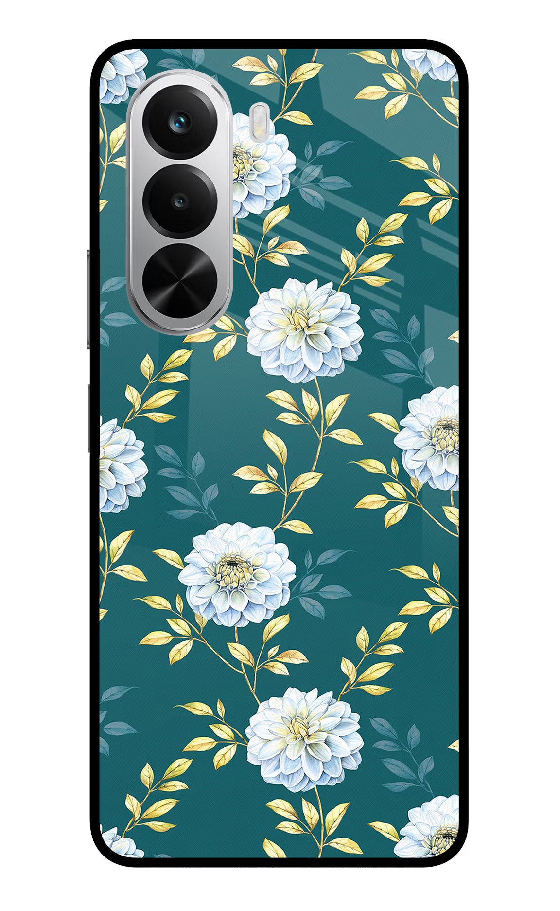 Flowers Realme P4x 5G Glass Case Back Cover by Casekaro