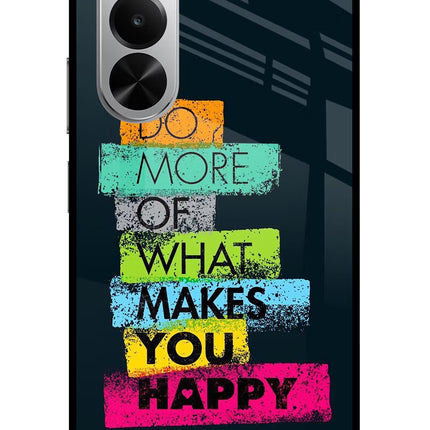 Do More Of What Makes You Happy Realme P4x 5G Glass Case
