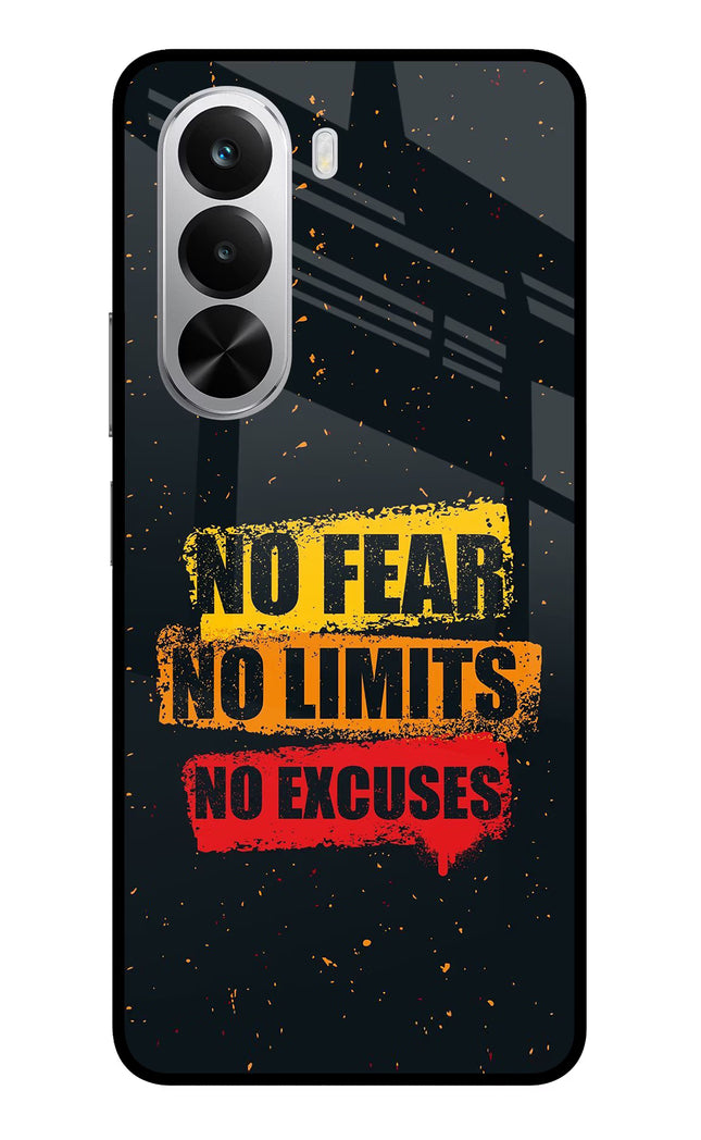 No Fear No Limits No Excuse Realme P4x 5G Glass Case
