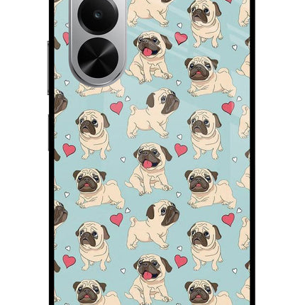 Pug Dog Realme P4x 5G Glass Case