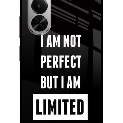 I Am Not Perfect But I Am Limited Edition Realme P4x 5G Glass Case