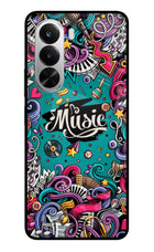 Music Graffiti Realme P4x 5G Glass Case