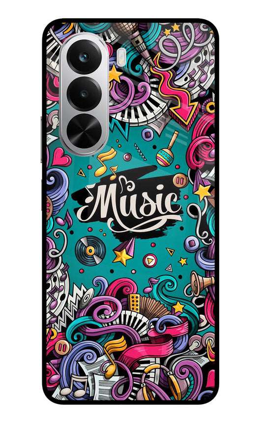 Music Graffiti Realme P4x 5G Glass Case