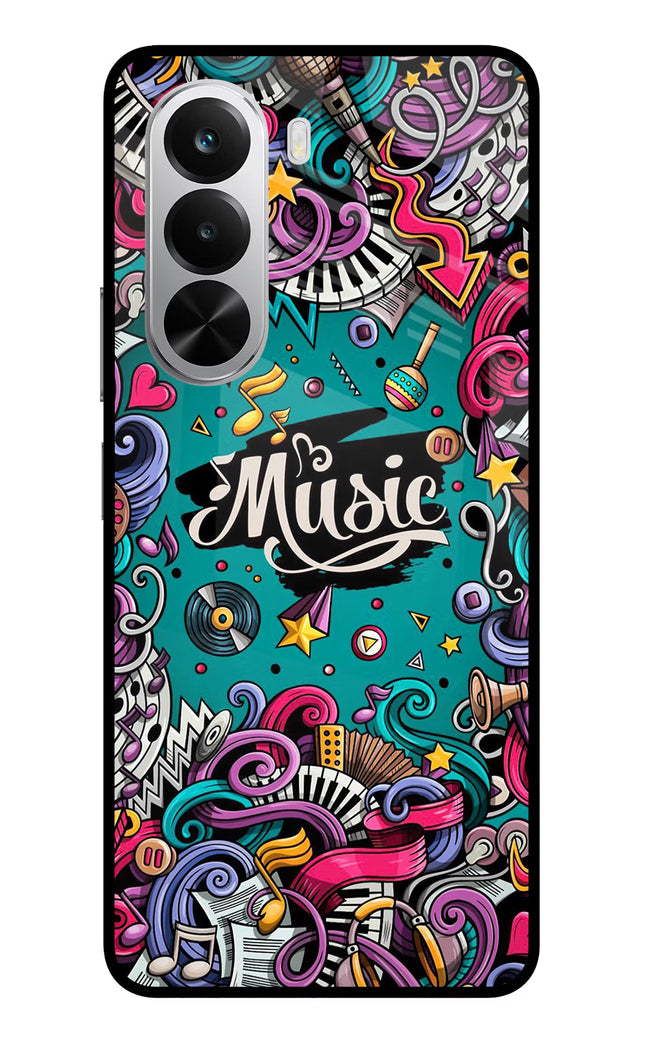 Music Graffiti Realme P4x 5G Glass Case