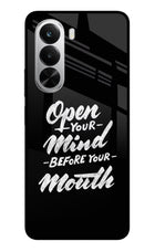 Open Your Mind Before Your Mouth Realme P4x 5G Glass Case