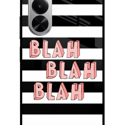 Blah Blah Blah Realme P4x 5G Glass Case