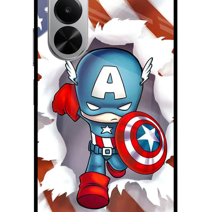 Captain America Realme P4x 5G Glass Case