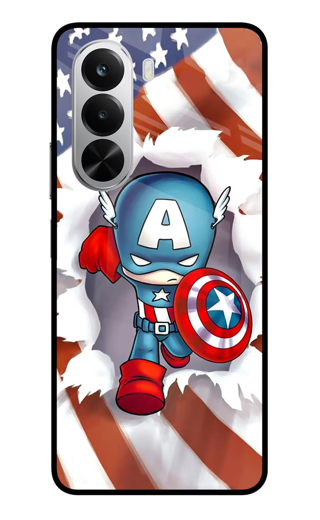 Captain America Realme P4x 5G Glass Case