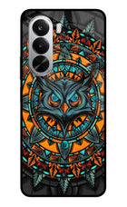 Angry Owl Art Realme P4x 5G Glass Case