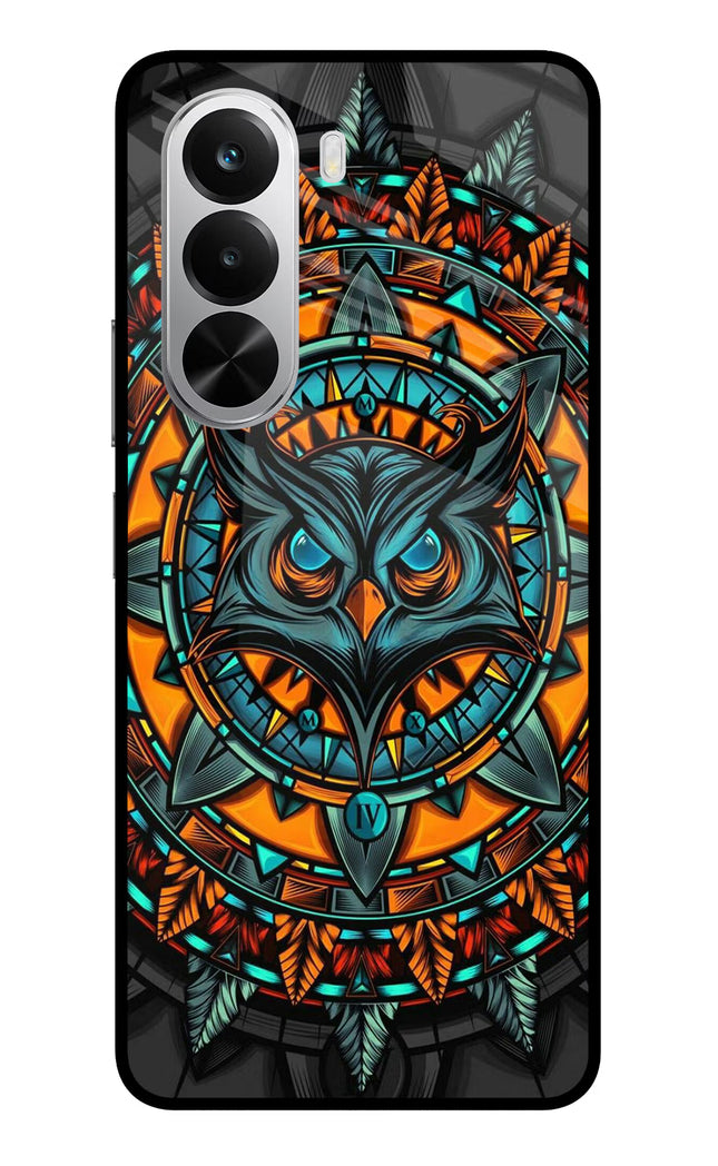 Angry Owl Art Realme P4x 5G Glass Case