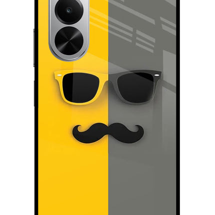 Sunglasses with Mustache Realme P4x 5G Glass Case