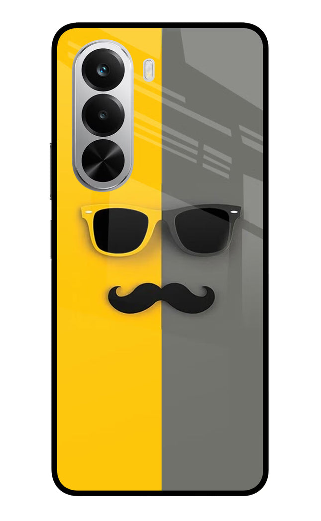 Sunglasses with Mustache Realme P4x 5G Glass Case
