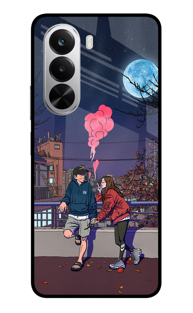 Chilling Couple Realme P4x 5G Glass Case