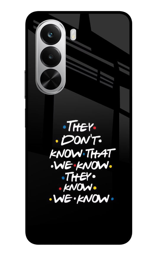 FRIENDS Dialogue Realme P4x 5G Glass Case