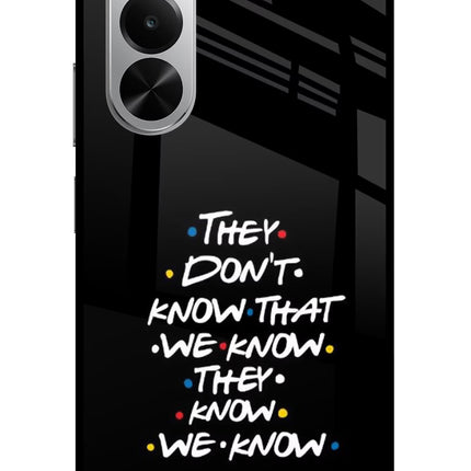 FRIENDS Dialogue Realme P4x 5G Glass Case Back Cover by Casekaro