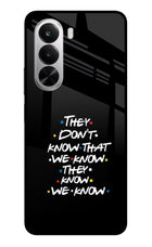 FRIENDS Dialogue Realme P4x 5G Glass Case Back Cover by Casekaro
